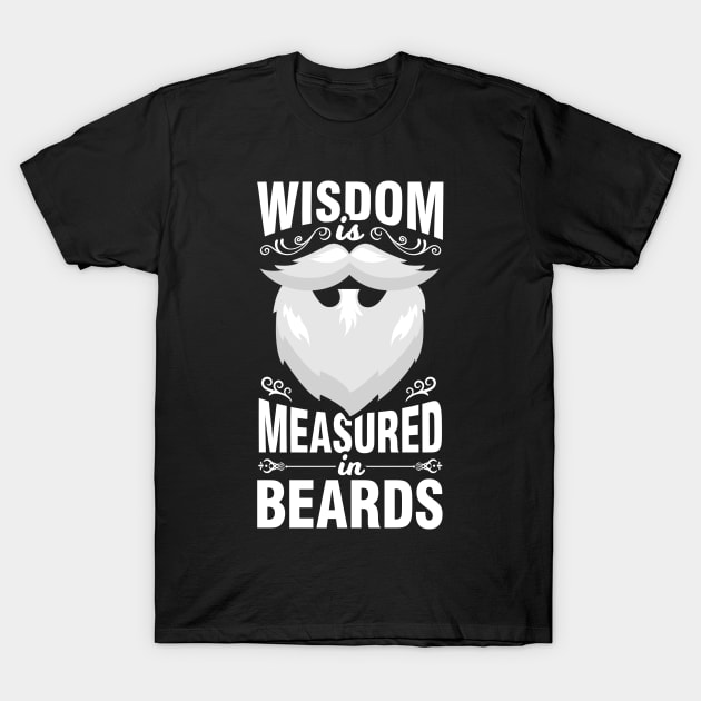 Beard Wisdom Wise Beard Growth Full Beard T-Shirt by Tobias Store